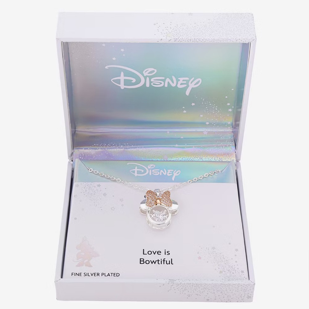 Disney Classics Jewelry | Minnie Mouse Crystal Pendant Necklace - Picture 4 of 10